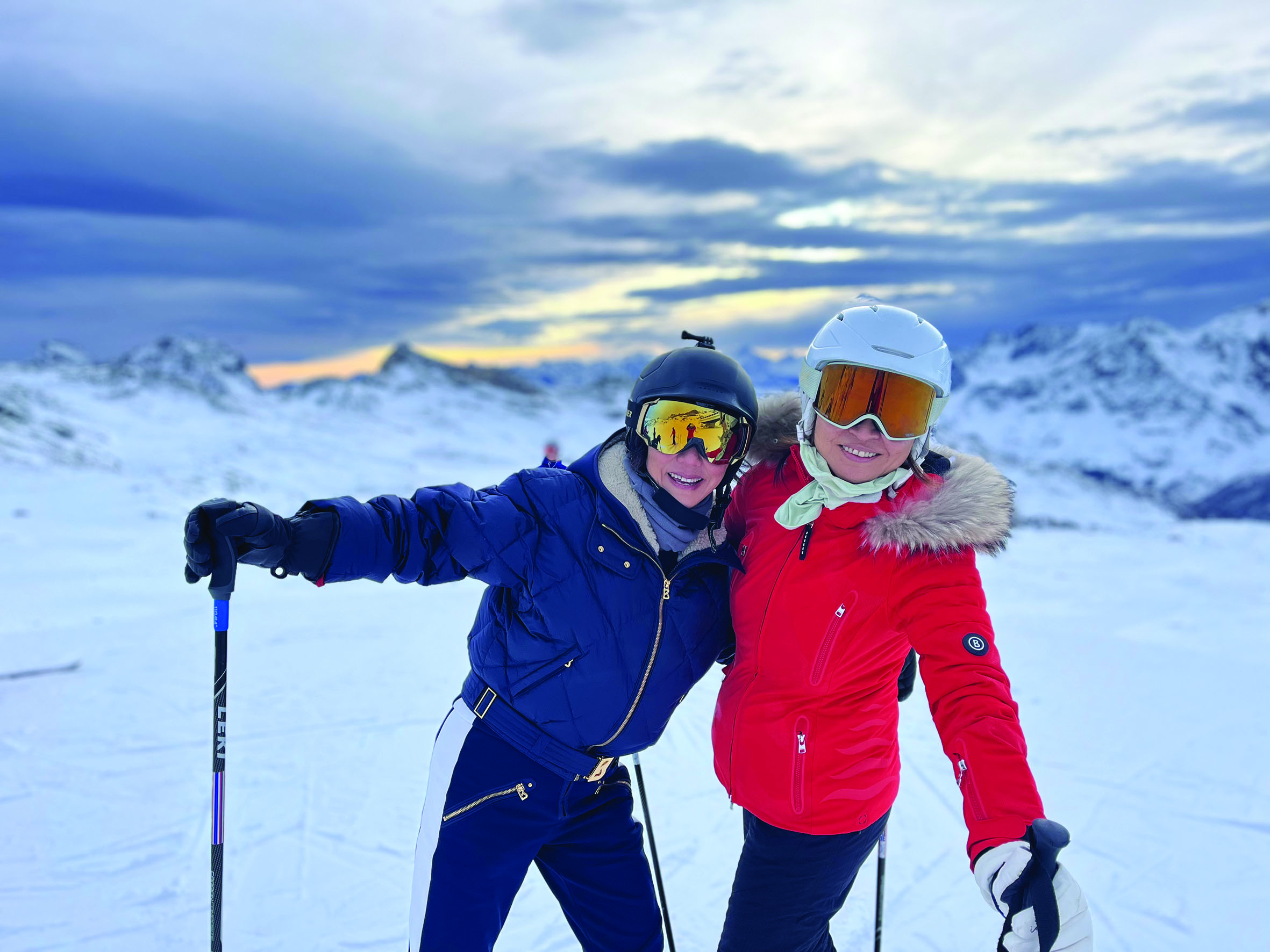 beginner ski lesson courmayeur